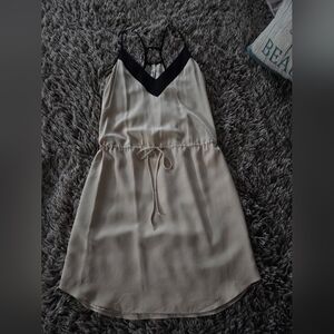 Rory Beca Elegant 100% Silk Drawstring Dress XS